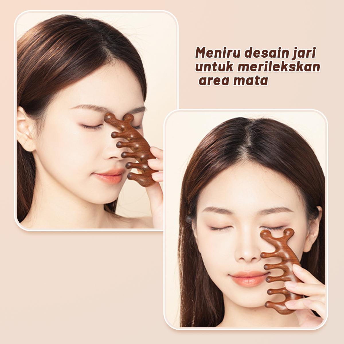 Sisir Pijat Meridian Kayu Cendana Sisir Pijat Lima Gigi Sisir Meridian Multifungsi Pengerukan Anti-statis Rumah Tangga Anti-penumpahan Anti-statis