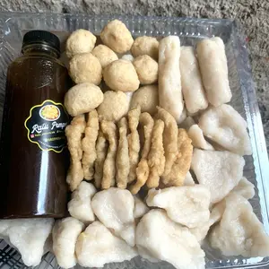 pempek vakum kecik  50 pcs Frozen free cuka 1 botol