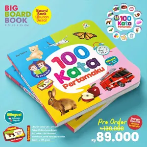 buku edukasi anak "100 kata pertamaku"