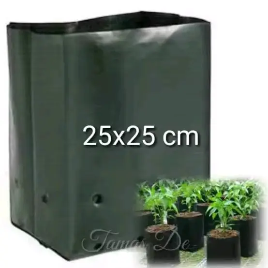 Polybag tanaman ukuran 25x25 isi 50 lembar - Polybag tanaman ukuran 25x25 isi 50 pcs - planter tanaman ukuran 25x25