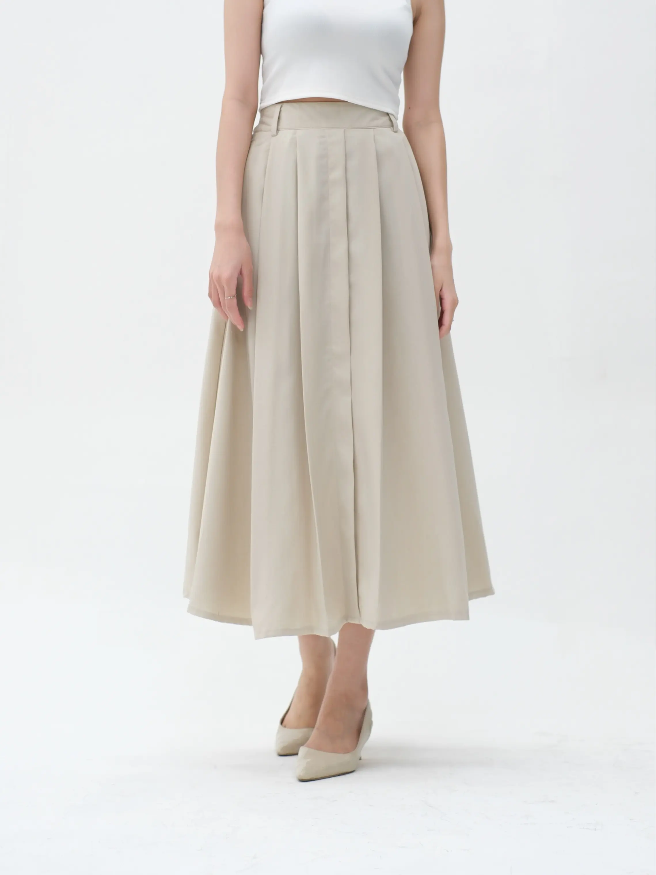 Rok Semi Wool Wanita | June Skirt | HULM
