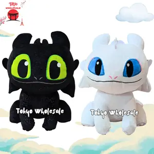 Plushie - Boneka Toothless Night Fury Dragon Naga Boneka Naga Hitam Lucu