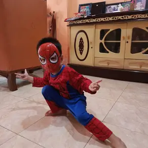 Kostum Spaidermen Anak Laki-Laki 3 Topeng Baju Karakter Superhero