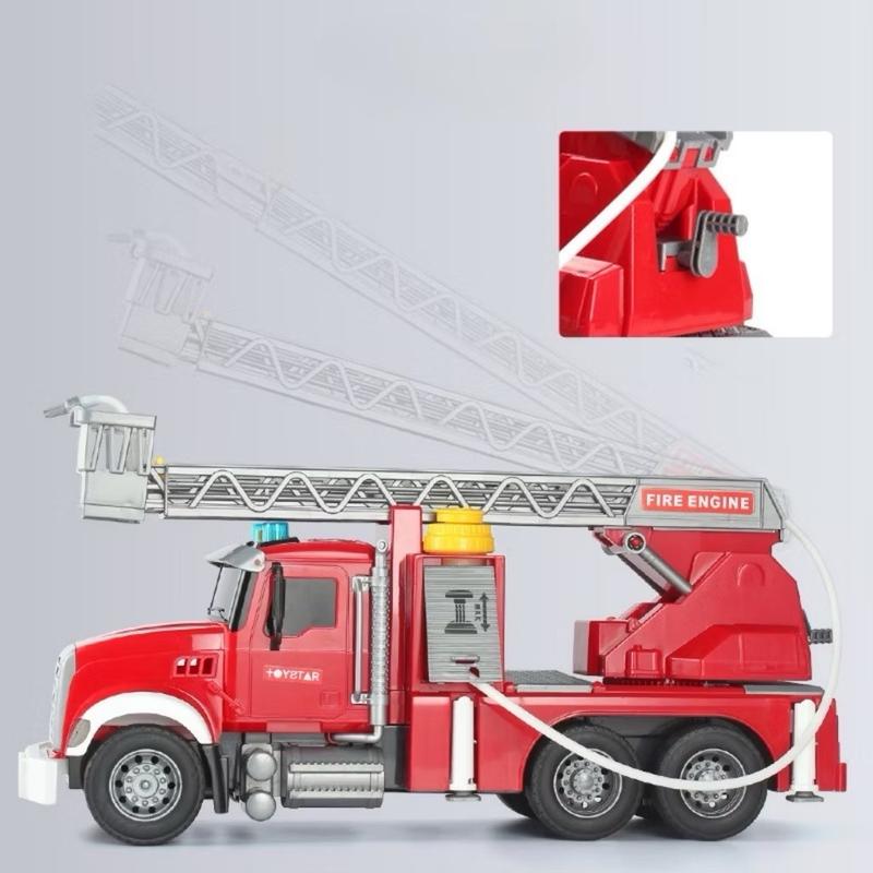 Xe Đồ Chơi Cứu Hoả Cỡ Lớn - Bơm Được Nước - Kèm Đèn Nhạc - Nhựa ABS Chạy Đà