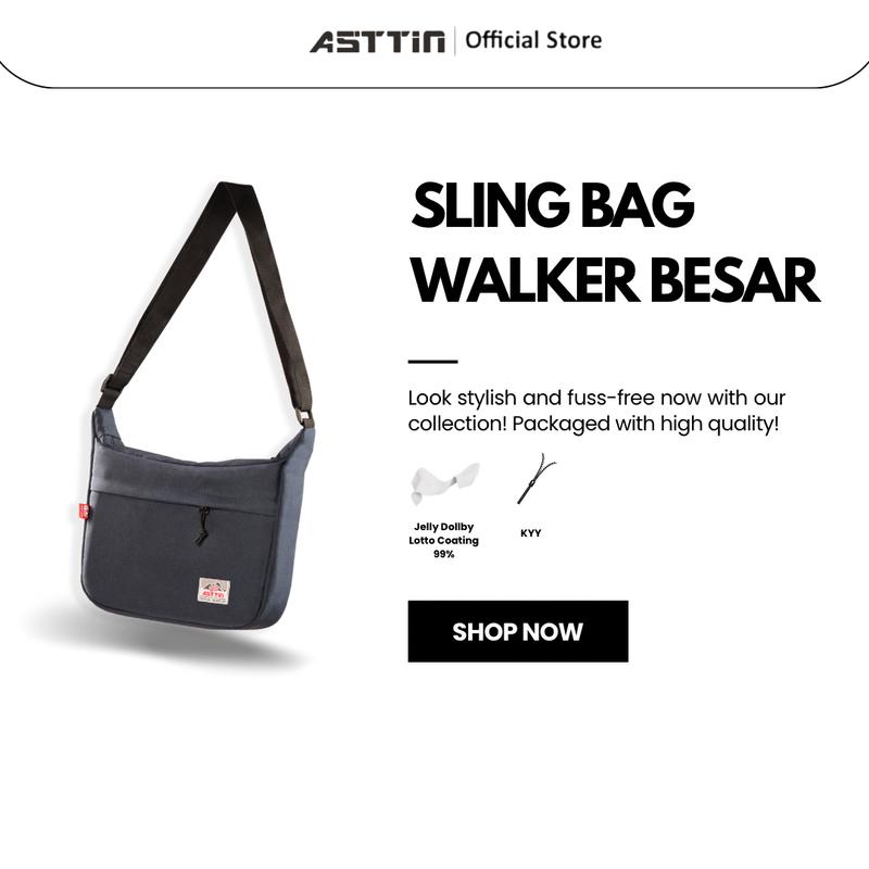 Tas Selempang  Walker RR (Kecil) Uniseks Canvas Series Original Asttin Pria 2