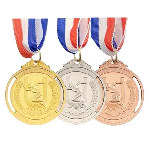 3pcs Medali Set Medali Emas Perak Perunggu Medali Logam Medali Running Mendali Run Mendali Lari