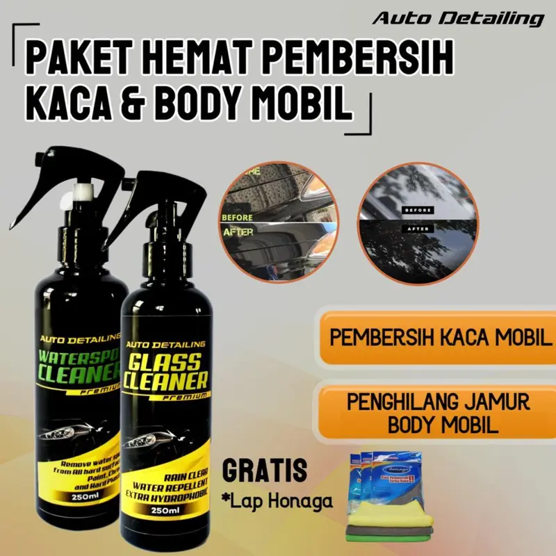 Pembersih Jamur Body Mobil dan Efek Daun Talas Kaca 0