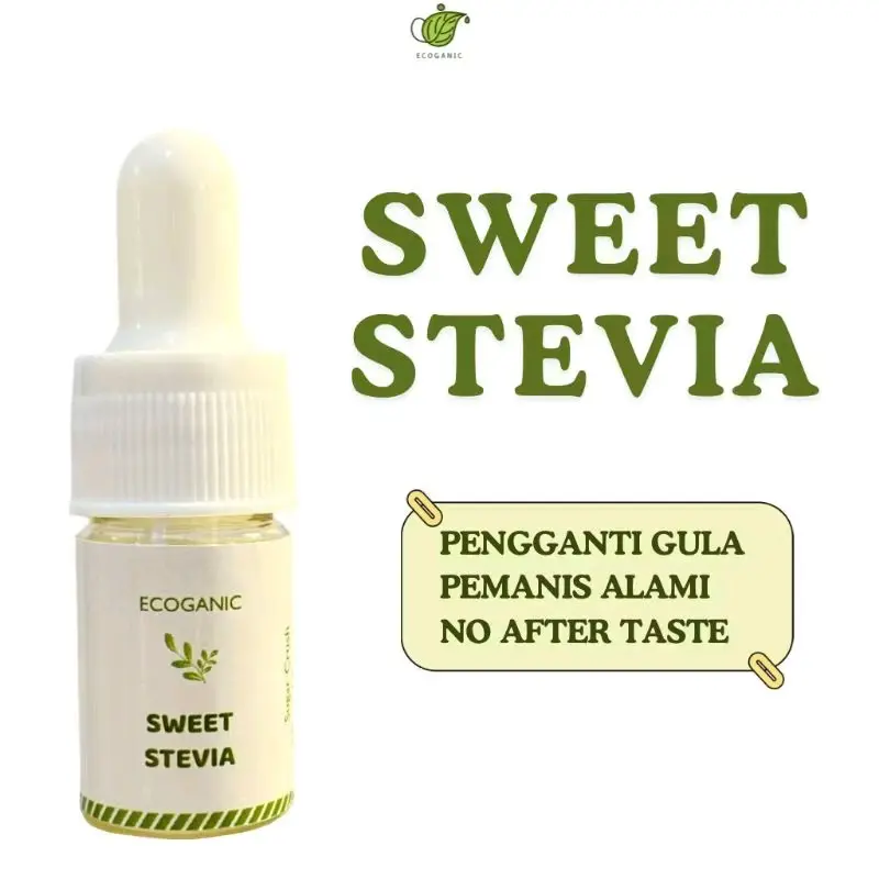 ECOGANIC Sweet Stevia Pemanis Alami Nol Kalori No After Taste  Gula Diabetes