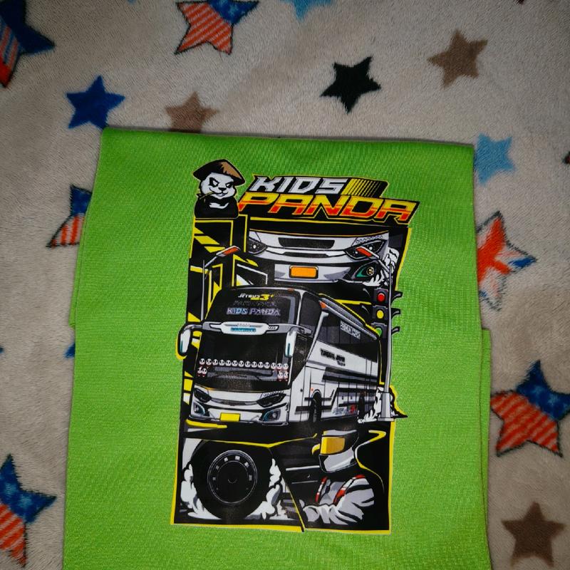 Paket 4pcs Kaos Anak Laki laki Motif Mobil Pakaian Fashion 1