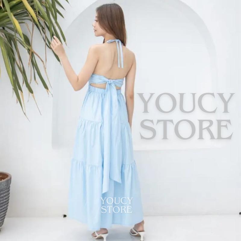 FESYA Dress Backless/Halter Dress Korean Srttle/Dress Pantai party sexy 1