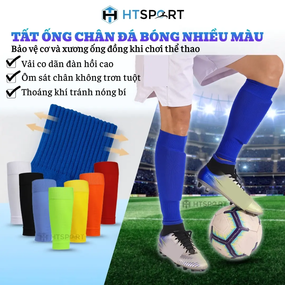 Vớ Thể Thao, Tất Ống Chân Bóng Đá, Tất Đá Banh Mang Ống Đồng Hổ Trợ Tập Luyện Sport