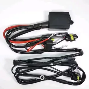 Kabel relay set biled mobil motor H4 12V untuk 2 lampu