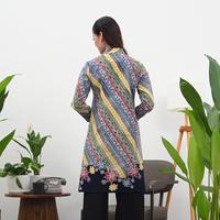 Gambar NONA RARA - Tunik Aryni Wonogiren T4566, Baju kerja batik blouse tunik wanita modern - S dari Nona Rara Batik Kota Administrasi Jakarta Timur 4 Tokopedia