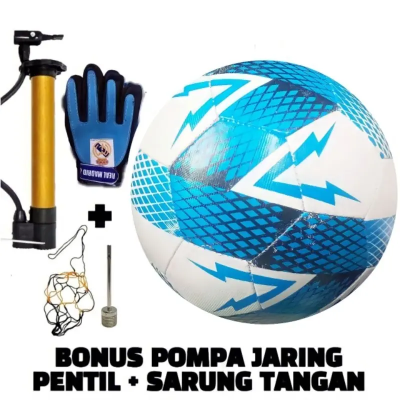 Bola Sepak No 5 Bonus Srung tangan pompa Logo ortus merah 2