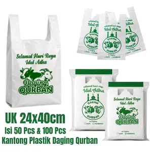 Kantong Plastik Daging Qurban Isi 100 Pcs Kantong Plastik Qurban Idul Adha Muat 3Kg untuk Sapi dan Kambing