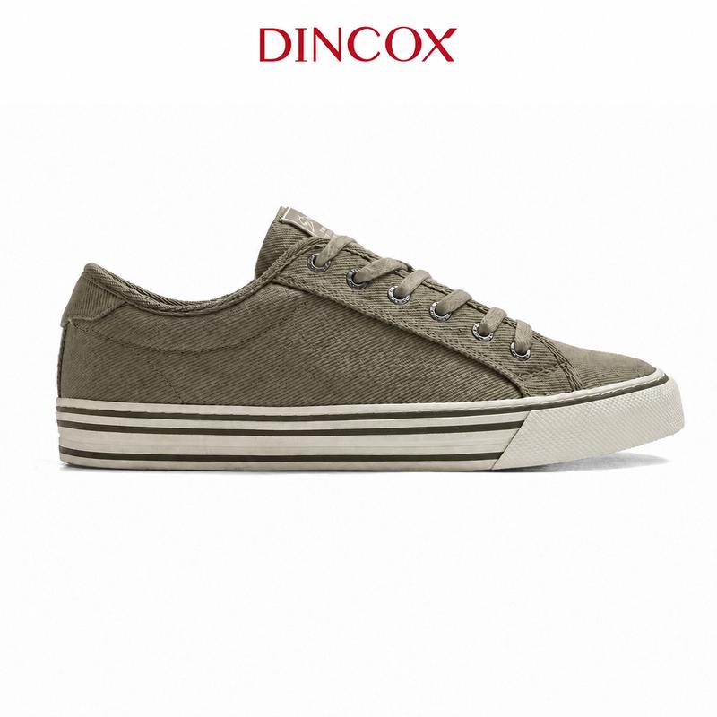 Giày Sneaker Đế Bằng - Vải Canvas Nam Nữ E12 Black Dincox Shoes Giày Vải Unisex…