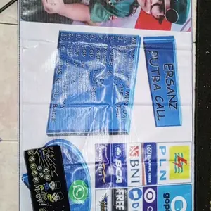 Cetak Spanduk Banner Konter Ungu Jual Pulsa MMT Spanduk Custom 200x80