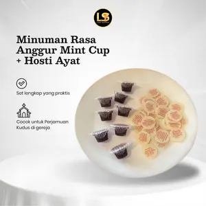 Minuman Anggur Mint Cup Hosti Ayat Perlengkapan Ibadah Gereja Praktis Cup Perjamuan Kudus Gereja Last Supper 100pcs