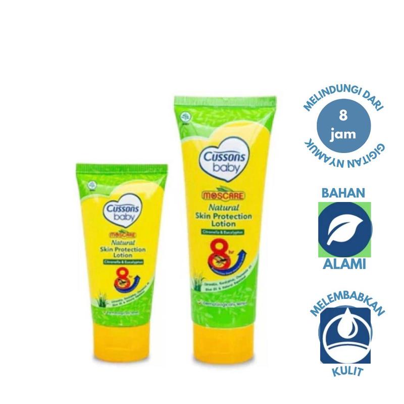 Cussons Baby Lotion Moscare Skin Protection Lotion 100ml&50ml  Kulit Bayi Anak-Anak Sensitif 3
