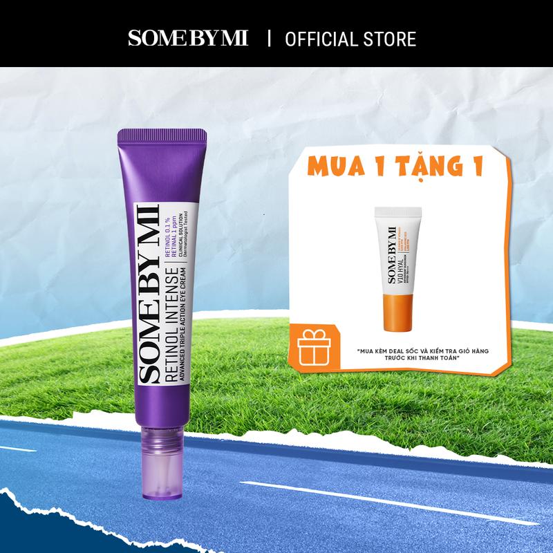 [LS][Quà tặng 1 kem chống nắng v10 Antioxidant 5g] Some By Mi Kem dưỡng mắt Retinol Intense Advanced Triple Action Eye Cream 30ml