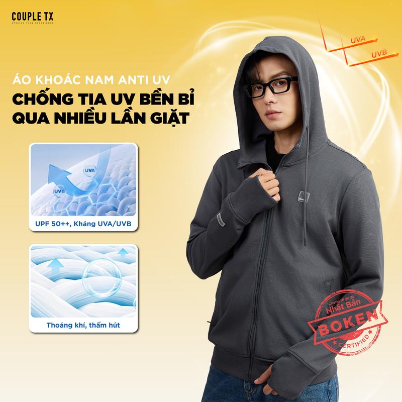 Áo Khoác Chống Nắng Nam Couple TX Anti UV 98% UPF 50++ Original Thoáng Khí Mũ…