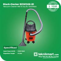 Gambar Black+Decker Vacuum Cleaner Wet & Dry 1000 Watt 8 Liter BDWD08-B1 dari Teknikmart Kota Administrasi Jakarta Barat 2 Tokopedia