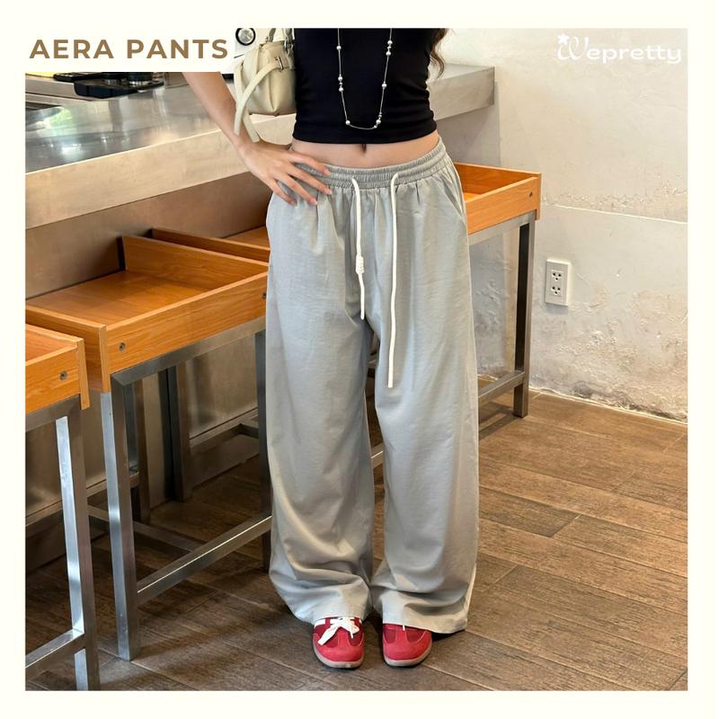 [MỞ BÁN] Q07 Aera Pants Wepretty Clothes Quần Ống Rộng Nam Nữ  Form Suông Mặc Đi Biển Phù Hợp Với Phong Cách Thanh Lịch tối giản Dễ Phối Với Nhiều Phân Loại Màu Khác Nhau