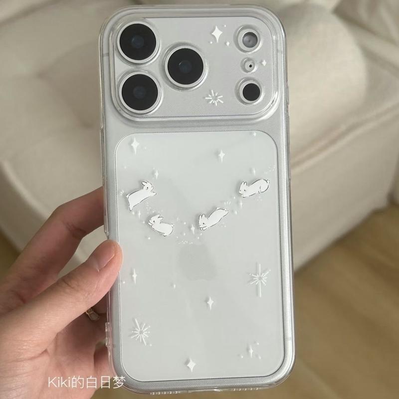 Star Dream Rabbit cho iPhone 17 / 16/15/14 / 13 / 12 trong suốt mềm mỏng vỏ bảo…