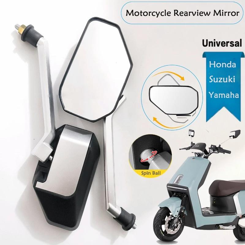 Gương chiếu hậu cho xe máy 360 ° Gương lớn Chống cháy nổ Chống chói Xe máy Đa năng SideMirror Phụ kiện xe máy Yamaha / Honda nhựa vn motorcycle accessories kèn  ong vàng Phụ Tùng