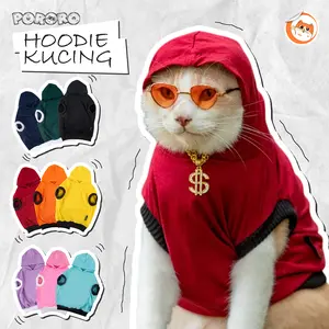 PORORO Baju Kucing Lucu Murah Aksesoris Hewan Hoodie