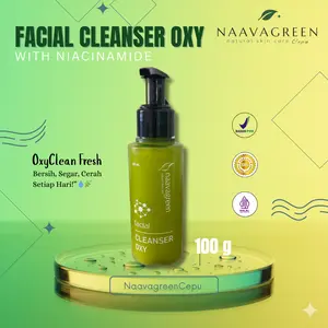 Naavagreen Facial Cleanser Oxy - Sabun Muka Oxy 100ml - Perawatan Membersihkan & Mencerahkan Wajah - BPOM NA18211202972 - Antioksidan & Niacinamide