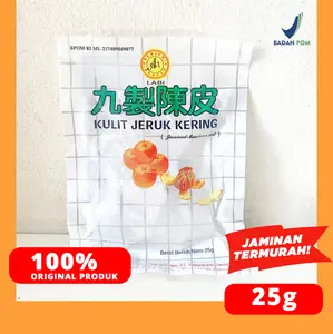 KULIT JERUK KERING PRESERVED MANDARIN PEEL A1 25 GRAM
