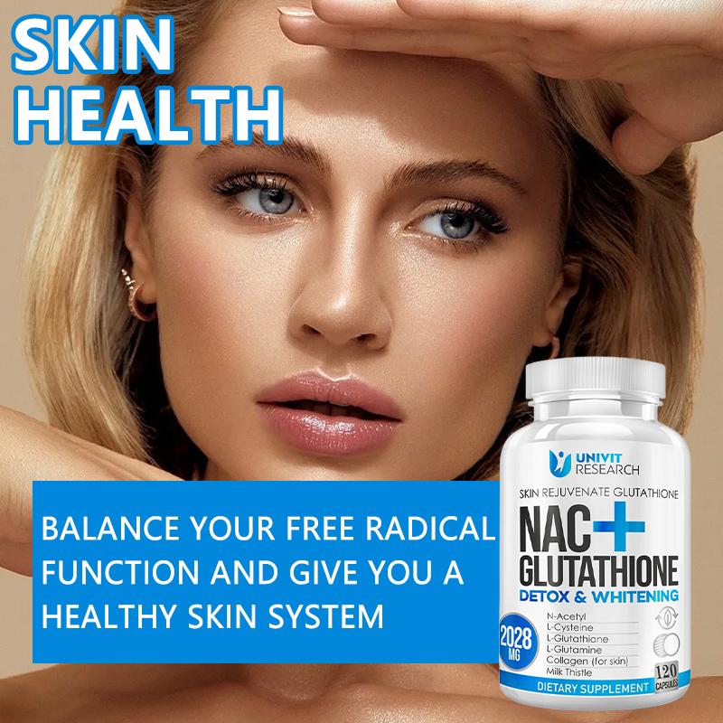 nac+ glutathione 2028 mg UNIVIT Research NAC & Glutathione Health Supplement - 2028 mg per serving - Supports healthy immune function - Supports skin health - 30 60 120 Edible Capsules nac+ glutathione 2028 mg UNIVIT Research NAC & Glutathione Health Supplement - 2028 mg per serving - Supports healthy immune function - Supports skin health - 30 60 120 Edible Capsules
