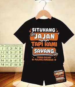 Setelan Anak Laki-Laki / Perempuan Dan Motif Situkang jajan