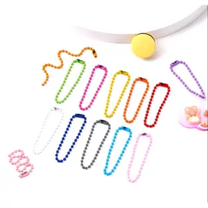 10 pcs Rantai lada warna warni 10 cm untuk gantungan kunci dan gantungan hangtag