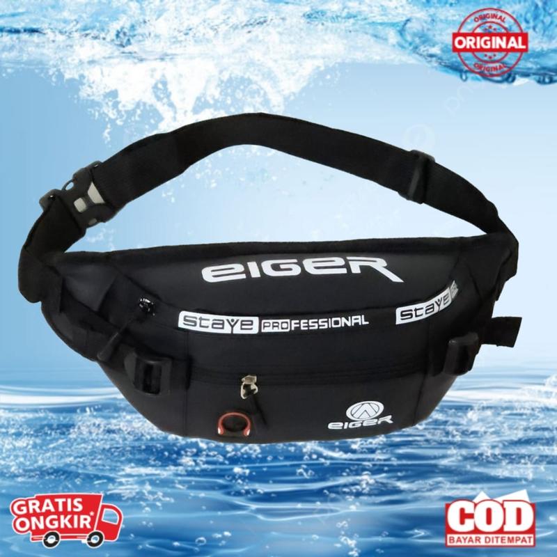 PROMO!! BERKUALITAS TAS SELEMPANG PRIA ANTI AIR TAS SELEMPANG PRIA WATERPROOF TAS PINGGANG TAS DADA PRIA TAHAN AIR HITAM MERAH NAVY WAISTBAG PROFESIONAL Slingbag 0