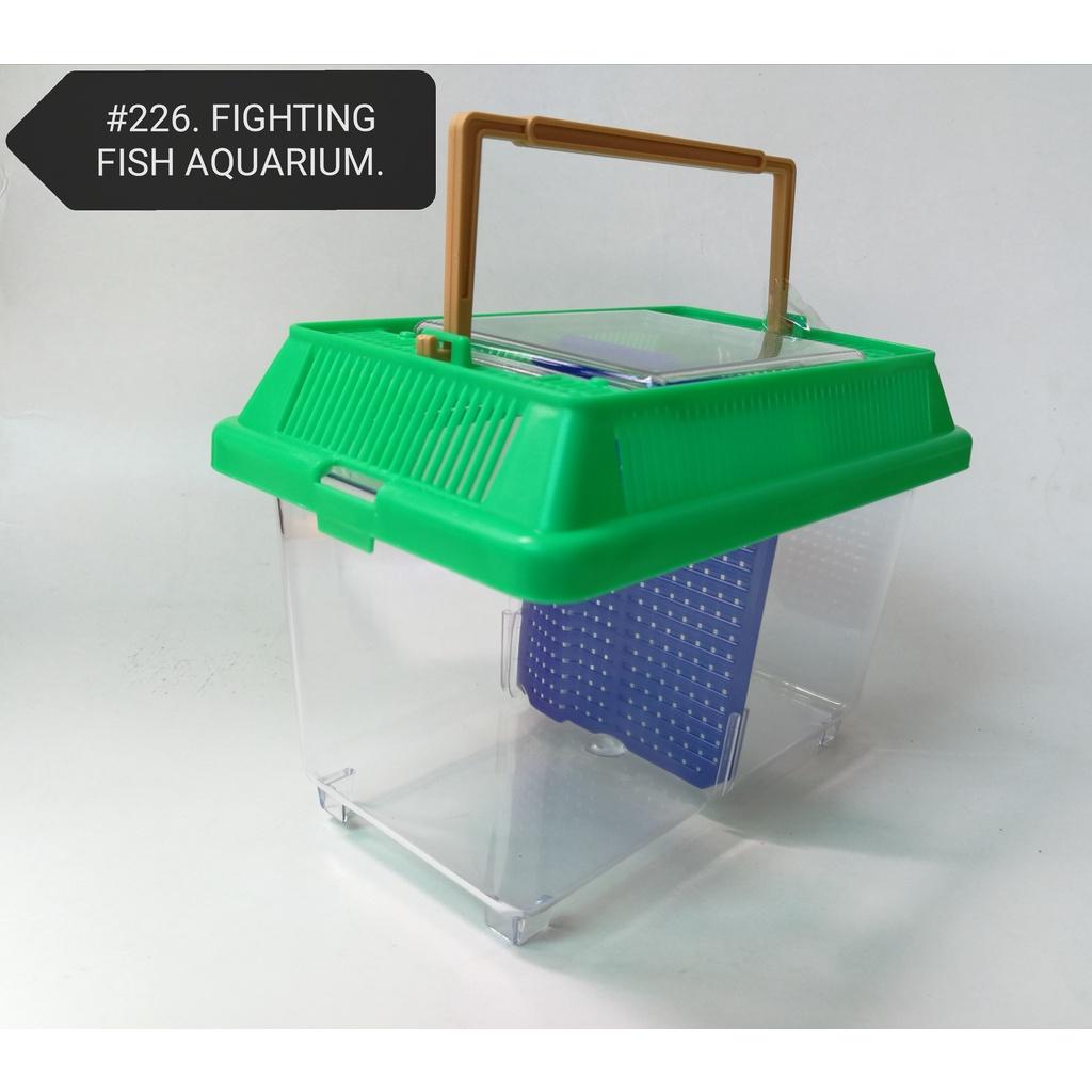 226 Betta Fish Aquarium Divider Tank [Random Color]