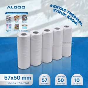 ALGOO Kertas Thermal Struk 57x50 mm 10roll