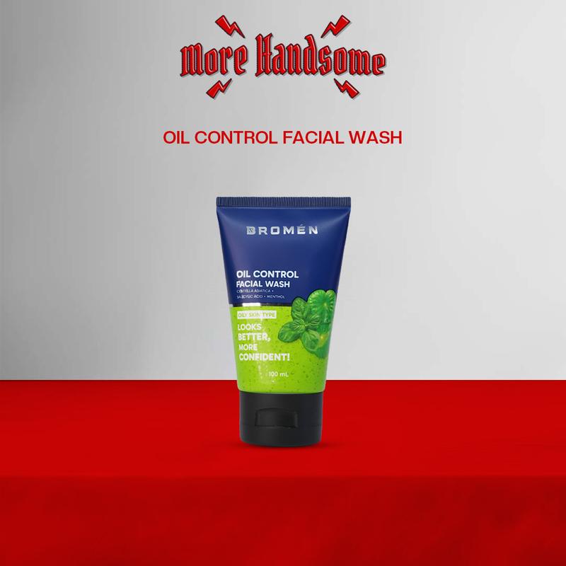 BROMEN OIL CONTROL FACIAL WASH 100mL | SABUN Pembersih MUKA BERMINYAK | SKINCARE COWOK | PERAWATAN WAJAH MINYAK BERLEBIH Pria 0