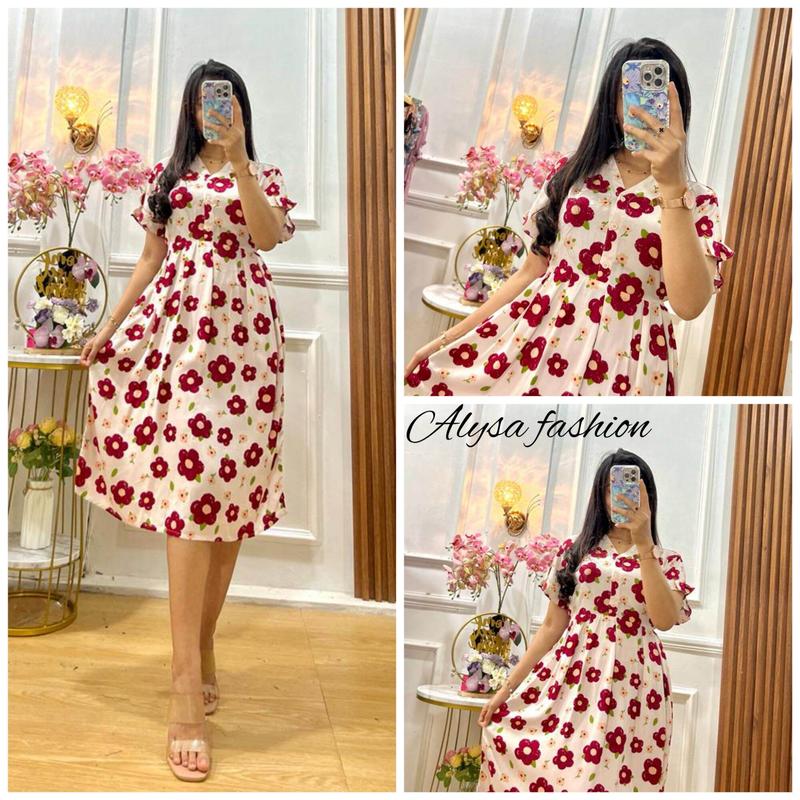 PREMIUM (READY) terjamin Nalla dress / DASTER MODEL TERBARU / DASTER MOTIF KEKINIAN terlaris CEK DESKRIPSI 2