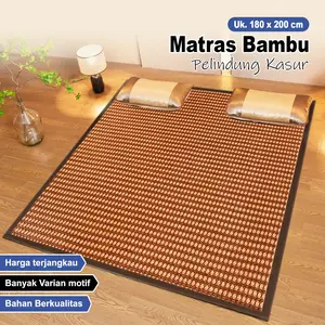 Home Mat Decoration Matras Bambu Pelindung Kasur Bahan Bambu Dekorasi Kamar Halus Lembut 120x200cm 160x200cm 180x200cm X3A1/X3B1/X3C1