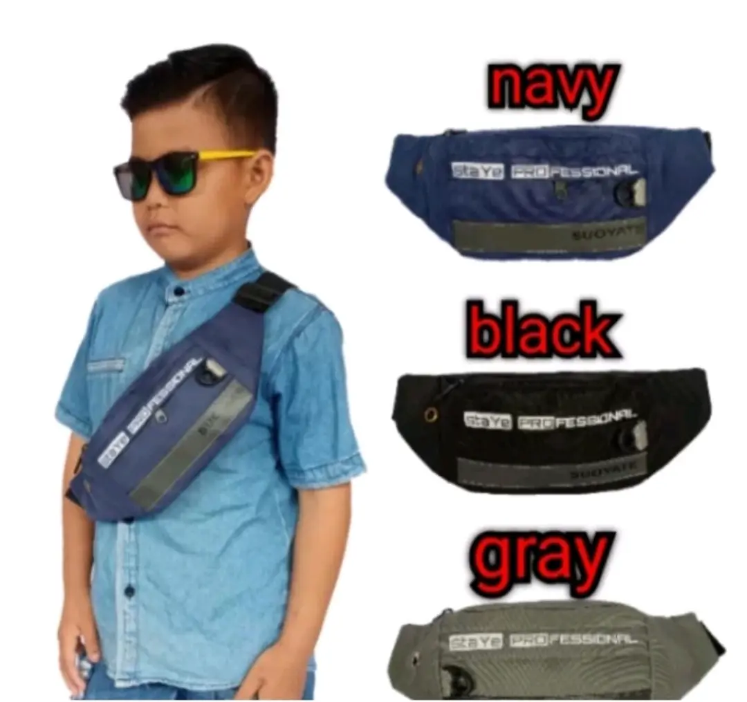 Tas Waistebag Sablon Tas Anak Tas Selempang Anak Dan Dewasa Kekinian Fashion