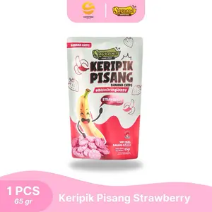 Saynana Snack & Food Keripik Pisang Strawberry