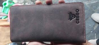 Product Review of Dompet Panjang Pria Kulit Sapi Asli Crazy Horse Leathe Merk CEBBO Dompet Panjang Bisa Muat Hp Kartu Uang from J**a e**r j**e 0