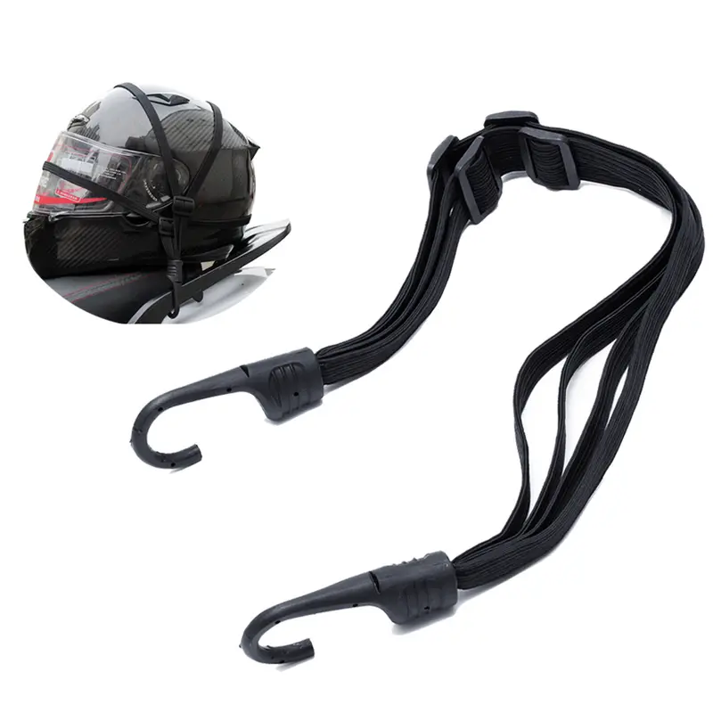 Tali Pengikat Helm Motor 2 Hook 60 cm Black 1