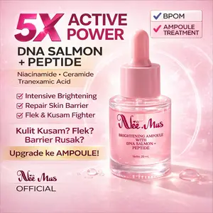 Nee.Mas Brightening Ampoule Serum DNA Salmon + Peptide 20ml - Mencerahkan, Glowing, Anti Aging & Hempas Flek Hitam