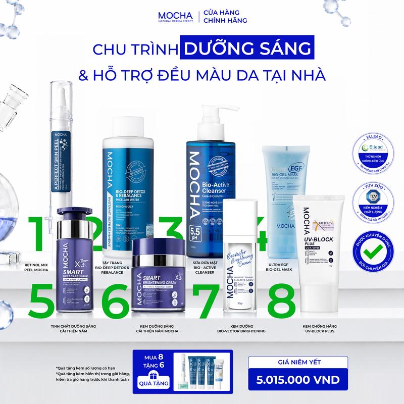 Combo Tái Tạo Da Nám Chuyên Sâu Gồm Retinol Mix Peel + Kem Dưỡng Nám + Tinh…