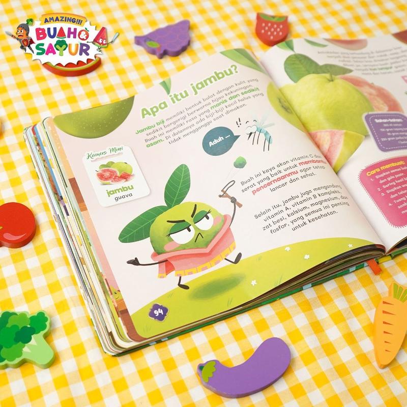 Product Introduction of Buku Anak - Buah dan Sayur - Amazing!!! Buah & Sayur - Buku Ensiklopedia Anak Usia 5+ - Visi Mandiri - Hardcover Books 14