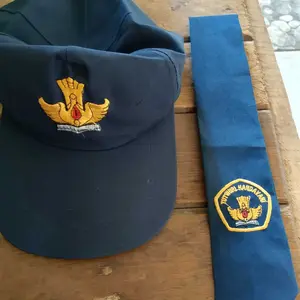 1SET TOPI SMP BORDIR DASI PANJANG SABUK GESPER