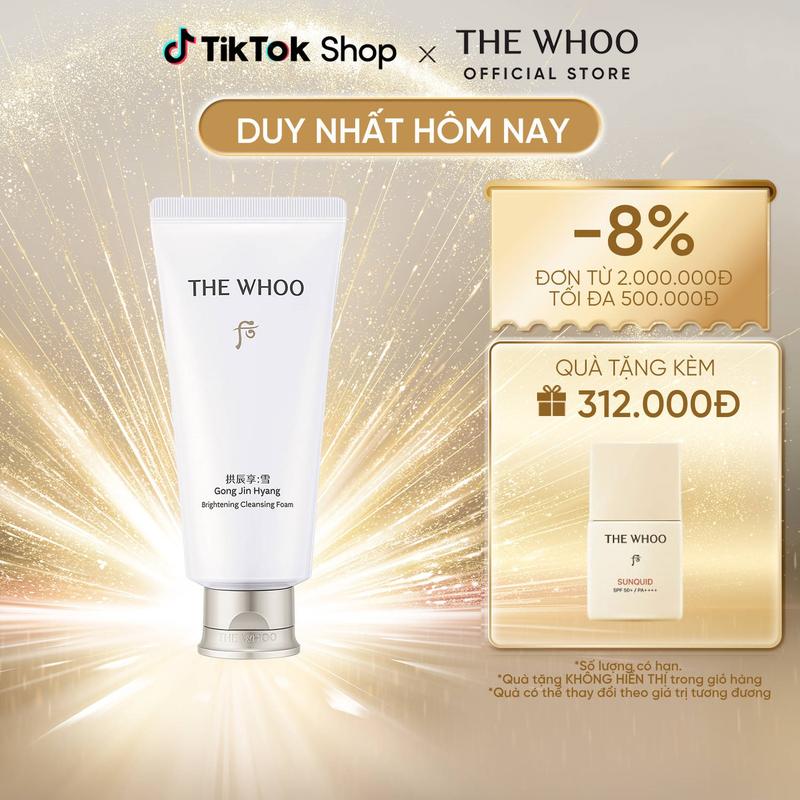 THE WHOO - SỮA RỬA MẶT SẠCH SÂU DƯỠNG ẨM THE WHOO GONG JIN HYANG CLARIFIYING…